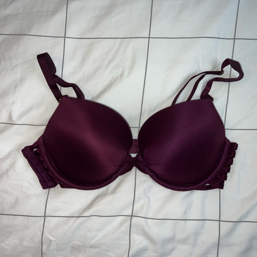 Burgundy/ Wine Fabulous by Victoria’s Secret Plunge Bra 36C